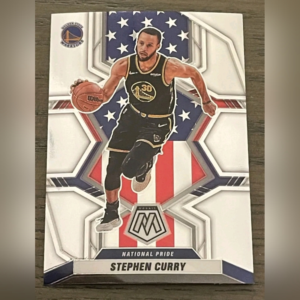 2021-22 Panini Mosaic National Pride Stephen Curry #247 Warriors